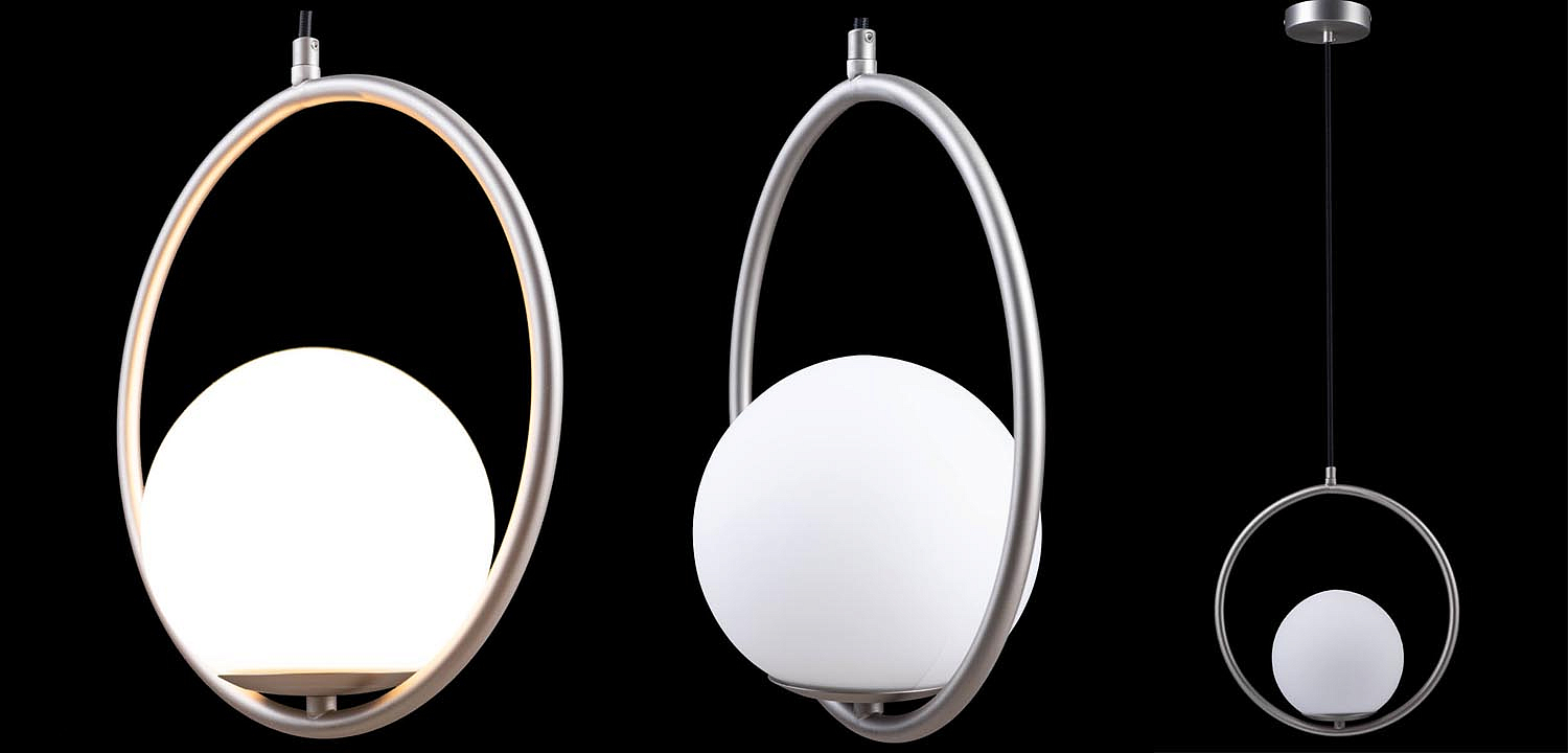 Подвесной светильник B.LUX C Ball circle nickel Подвесной светильник B.LUX C Ball circle nickel - Loft-Concept в Твери