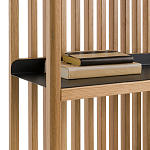 Стеллаж из дерева и метала Furniture Gutter and Lattice Rack варинант исполнения - 5 | Loft Concept в Твери