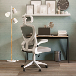 Кресло для компьютерного стола Easement Grey&White варинант исполнения - 10 | Loft Concept в Твери