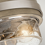 Потолочный светильник с прозрачным стеклянным плафоном с эффектом пузырьков Kichler варинант исполнения - 2 | Loft Concept в Твери
