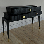 Премиальная Консоль с тремя ящиками Elsa Dreams Black варинант исполнения - 2 | Loft Concept в Твери