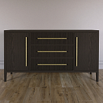 Буфет Primo с тремя ящиками и двумя фасадами Темный орех варинант исполнения - 1 | Loft Concept в Твери