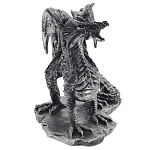 Декоративная статуэтка Дракон Dragon Black Silver Statuette варинант исполнения - 3 | Loft Concept в Твери