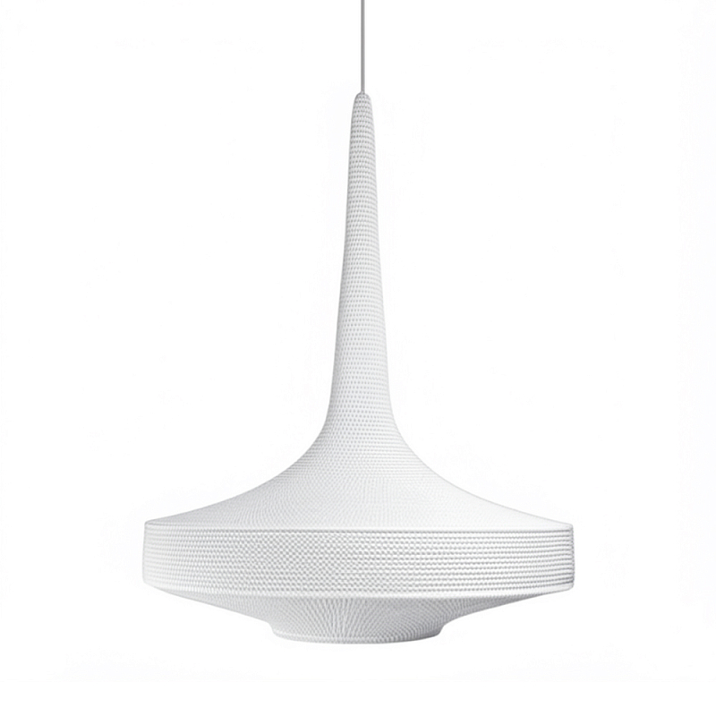 Подвесной вязаный белый светильник «Лампа Марракеша» Белый в Твери | Loft Concept 