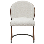 Стул мягкий с обивкой из рогожки и экокожи Contrasting Performance варинант исполнения - 1 | Loft Concept в Твери