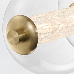 Подвесной светильник линейный с прозрачными стеклянными шарами разного диаметра Eurofase варинант исполнения - 14 | Loft Concept в Твери