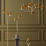 Торшер с 3-мя плафонами в виде цветов Golden Bird of Paradise варинант исполнения - 4 | Loft Concept в Твери