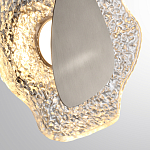 Бра с рельефным волнообразным стеклянным плафоном и вставкой из мрамора Liquid Stone варинант исполнения - 10 | Loft Concept в Твери