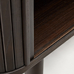 Буфет тёмно-коричневого цвета из ясеневого шпона с 2-мя раздвижными дверями Toinette варинант исполнения - 4 | Loft Concept в Твери