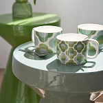 Приставной стол из керамики Manufacto Green варинант исполнения - 5 | Loft Concept в Твери