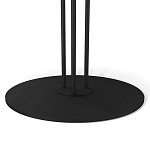 Стол журнальный круглый с бежевой столешницей из стекла Beige Marble варинант исполнения - 4 | Loft Concept в Твери