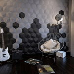 Гипсовая 3D панель с принтографией PM-30 варинант исполнения - 7 | Loft Concept в Твери