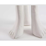 Дизайнерский журнальный стол белый на 3-х ножках в виде ступней African table варинант исполнения - 3 | Loft Concept в Твери