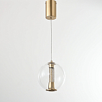 Подвесной светильник с плафоном в форме шара Inner Gleam Orb gold варинант исполнения - 5 | Loft Concept в Твери