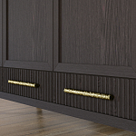 Большой Шкаф Primo Темный орех с 3 дверьми и 3 выдвижными ящиками варинант исполнения - 6 | Loft Concept в Твери