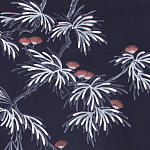 Обои ручная роспись Silk Tree Special Colourway on Empire Blue dyed silk варинант исполнения - 2 | Loft Concept в Твери