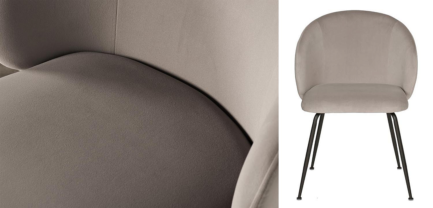 Стул Sadler Chair gray velor Стул Sadler Chair gray velor - Loft-Concept в Твери