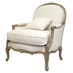 Кресло Ava Classical Armchair beige flax варинант исполнения - 3 | Loft Concept в Твери