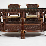 Комплект обеденный из ротанга Eloise grand варинант исполнения - 11 | Loft Concept в Твери