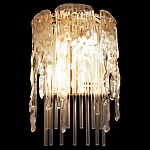 Бра с эффектом стекающего стекла и прозрачными трубками Textured Glass варинант исполнения - 3 | Loft Concept в Твери