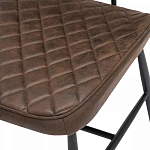 Стул с темно-коричневой обивкой из экокожи Benderson варинант исполнения - 7 | Loft Concept в Твери