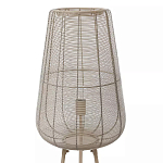 Торшер с плетеным металлическим плафоном Wicker Iron Lamp варинант исполнения - 1 | Loft Concept в Твери