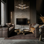 Люстра с геометрической конструкцией из вытянутых цилиндрических плафонов Hex Scaffold  варинант исполнения - 13 | Loft Concept в Твери