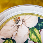 Стул светло-серый из натурального бука с изображением птицы в саду Blooming Colored Birds варинант исполнения - 5 | Loft Concept в Твери