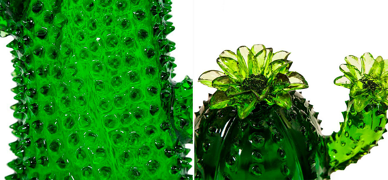 Фигурка кактус зеленый стекло Louis - Loft-Concept в Твери