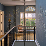 Обои ручная роспись Nara Original colourway on Summer Sky slub silk варинант исполнения - 2 | Loft Concept в Твери