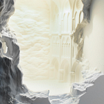 Встраиваемый в стену гипсовый светильник под покраску с эффектом разрушенной стены Antiquity Athena варинант исполнения - 7 | Loft Concept в Твери