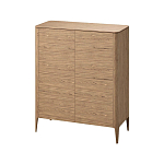 Шкаф низкий с 4-мя дверцами из массива дуба Type oak варинант исполнения - 1 | Loft Concept в Твери