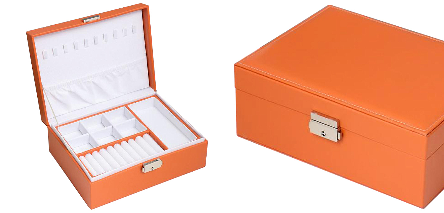 Шкатулка Auburn Jewerly Organizer Box orange Шкатулка Auburn Jewerly Organizer Box orange - Loft-Concept в Твери