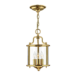 Подвесной светильник с прозрачным стеклянным цилиндрическим плафоном в классическом стиле на цепи Hinkley варинант исполнения - 13 | Loft Concept в Твери