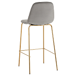 Барный стул на золотистых ножках VENDRAMIN Grey варинант исполнения - 4 | Loft Concept в Твери