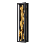 Бра в прямоугольной черной рамке с декором в виде ветвей в золотой отделке Hinkley варинант исполнения - 1 | Loft Concept в Твери