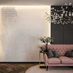 Барельеф AUDREY HEPBURN варинант исполнения - 1 | Loft Concept в Твери