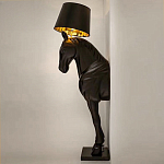 Horse Statue Floor Lamp Большой светильник Черная Лошадь варинант исполнения - 3 | Loft Concept в Твери