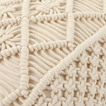 Чехол на подушку с макраме бежевого цвета Macrame варинант исполнения - 2 | Loft Concept в Твери