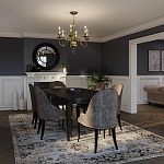 Люстра цвета латунь с 6-ю лампами в форме свечей в классическом стиле Hinkley варинант исполнения - 8 | Loft Concept в Твери