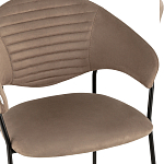 Коричневый стул с обивкой из искусственной замши Alexis варинант исполнения - 6 | Loft Concept в Твери