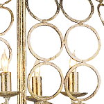 Люстра в форме шара с рядами из колец Million Rings варинант исполнения - 1 | Loft Concept в Твери