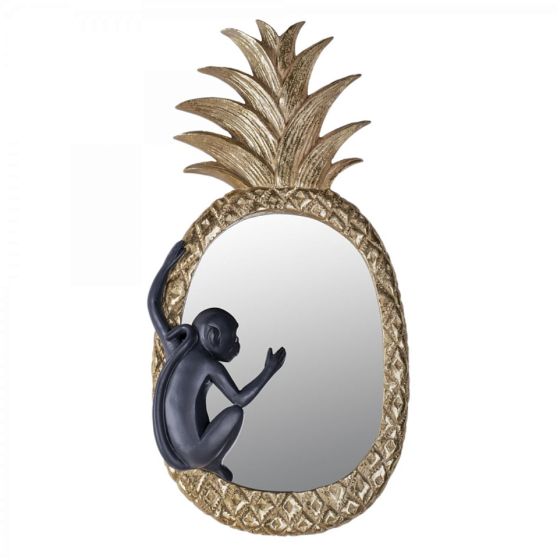Зеркало Monkey Mirror Золотой Черный Зеркало Monkey Mirror Золотой Черный в Твери | Loft Concept