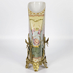 Фарфоровая ваза с бронзовыми элементами Eden Garden варинант исполнения - 6 | Loft Concept в Твери