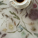 Круглый журнальный столик со столешницей из эпоксидной смолы Epoxy Resin Flowers Coffee Table варинант исполнения - 11 | Loft Concept в Твери