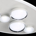 Потолочный светильник овальной формы белого цвета с 7-ю лампами Lunar Pebbles варинант исполнения - 8 | Loft Concept в Твери