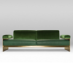 Эксклюзивный Диван в стиле Арт-деко Phoenix с элегантными латунными элементами  варинант исполнения - 1 | Loft Concept в Твери