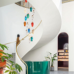 Каскадная люстра с цветными плафонами Soar Colorful Cascade Chandelier варинант исполнения - 2 | Loft Concept в Твери