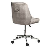 Кресло офисное с обивкой из серого велюра Stylish Velor Office Chair варинант исполнения - 1 | Loft Concept в Твери