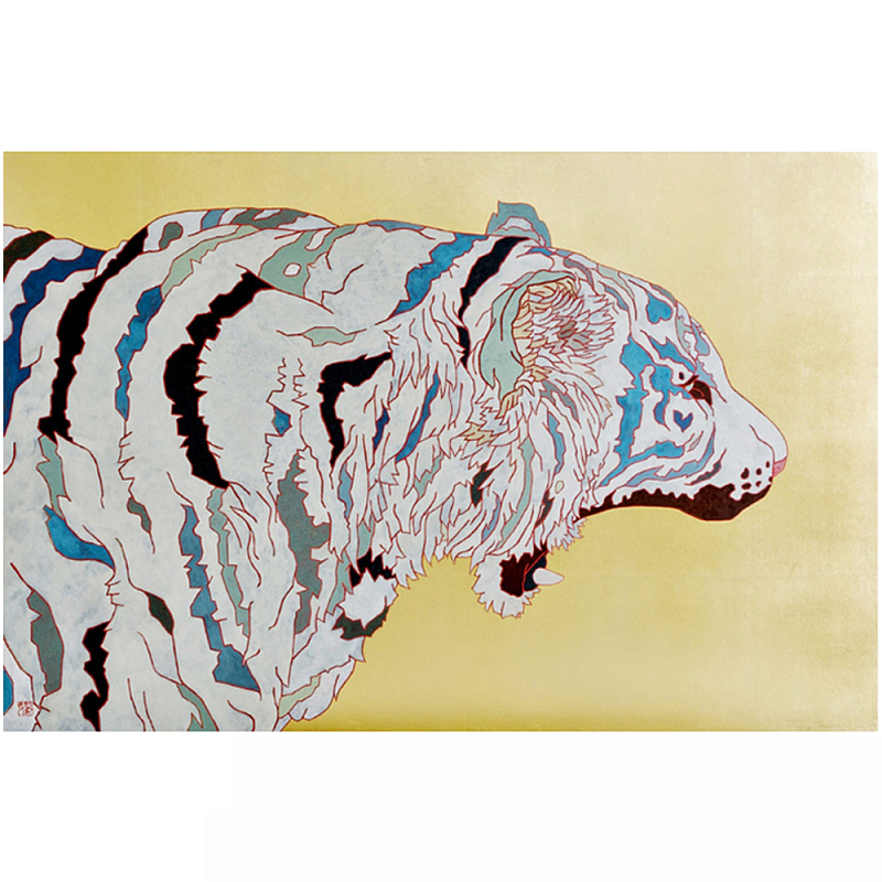 Картина белый Тигр White Predatory Tiger Мульти Картина белый Тигр White Predatory Tiger Мульти в Твери | Loft Concept